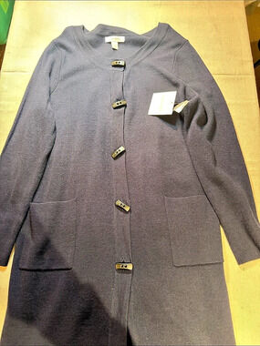Ellen Tracy Women's Cardigan Gold-Tone Buttons Size 2X NWT